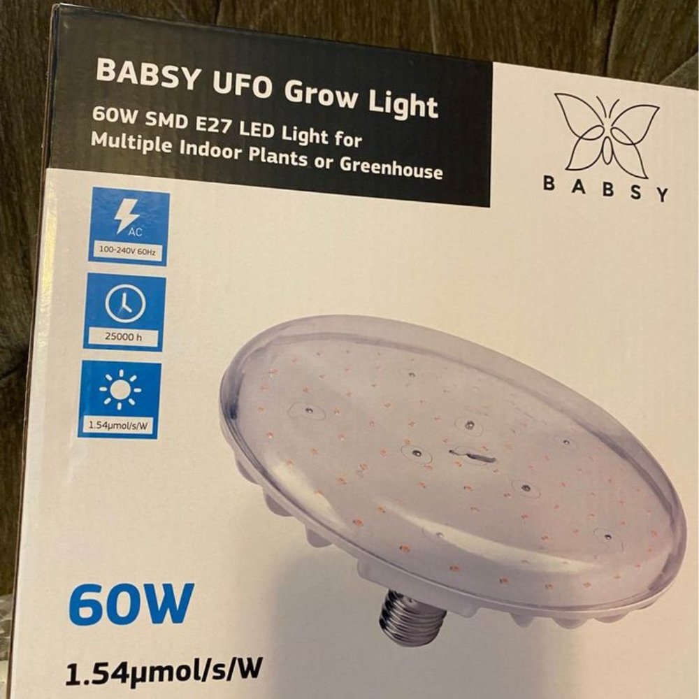 BABSY UFO Grow Light 60W SMD E27 LED Light